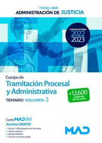 TEMARIO 3 TRAMITACION PROCESAL Y ADMINISTRATIVA ADMINISTRACION JUSTICIA 22/23