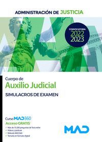 SIMULACROS EXAMEN CUERPO AUXILIO JUDICIAL 2022/23 ADMINISTRACION JUSTICIA