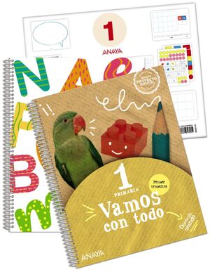 VAMOS CON TODO 1EP PRIMER TRIMESTRE. + LECTOESCRITURA + MATERIAL MANIPULATIVO