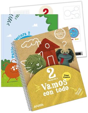 VAMOS CON TODO 2 EP PRIMER TRIMESTRE. + PUNTO DE LECTURA 2. + MATERIAL MANIPULATIV