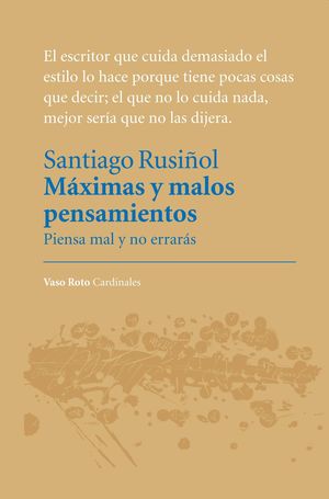 MÁXIMAS Y MALOS PENSAMIENTOS