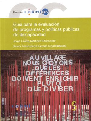 GUÍA PARA LA EVALUACIÓN DE PROGRAMAS Y POLÍTICAS PÚBLICAS DE DISCAPACIDAD