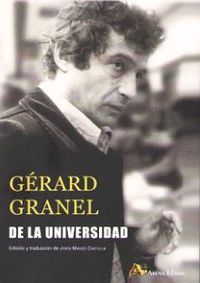 DE LA UNIVERSIDAD (EDICION Y TRADUCCION DE JORDI MASSO CASTILLA)