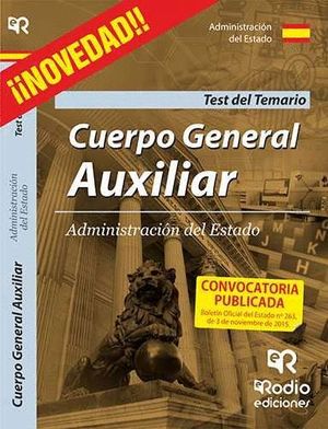 CUERPO GENERAL AUXILIAR DE LA ADMINISTRACION DEL ESTADO TEST TEMA