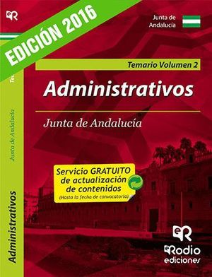 ADMINISTRATIVOS JUNTA DE ANDALUCIA (C1.1000). TEMARIO. VOL 2