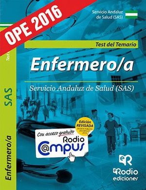 ENFERMERO/A DEL SAS. TEST DEL TEMARIO ESPECIFICO