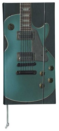 LIBRETA PEQUEÑA GIBSON LES PAUL (GUITARRA VERDE) CUADERNO LISO