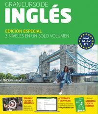 GRAN CURSO INGLÉS (NIVEL A1-A2-B1) EDICIÓN ESPECIAL 3 NIVELES (4 LIBROS + 4CD + 1DVD)