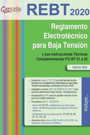 REGLAMENTO ELECTROTECNICO PARA BAJA TENSIÓN 2020