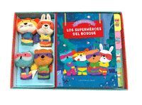 LOS SUPERHÉROES DEL BOSQUE (LIBRO + 4 MUÑECOS)