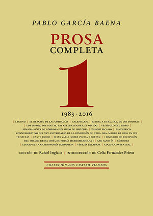 PROSA COMPLETA VOL. 1 (1983-2016)