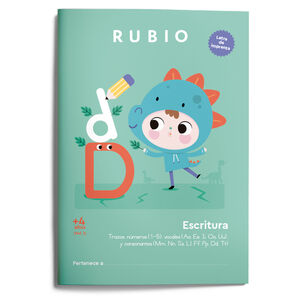 ESCRITURA CON LETRA DE IMPRENTA + 4 AÑOS RUBIO