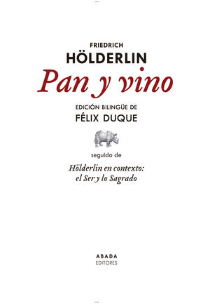 PAN Y VINO (ED. BILINGUE ESPAÑOL-ALEMAN)