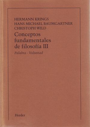 CONCEPTOS FUNDAMENTALES DE FILOSOFIA, TOMO III