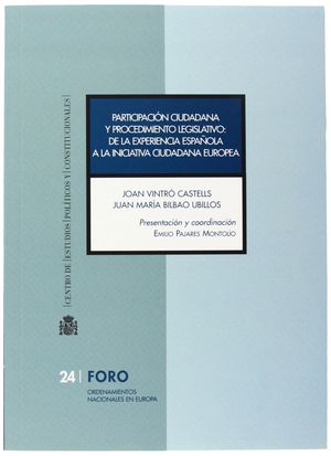 PARTICIPACIÓN CIUDADANA Y PROCEDIMIENTO LEGISLATIVO