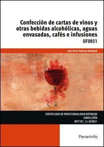 CONFECCION DE CARTAS DE VINOS Y OTRAS BEBIDAS ALCOHOLICA AGUAS