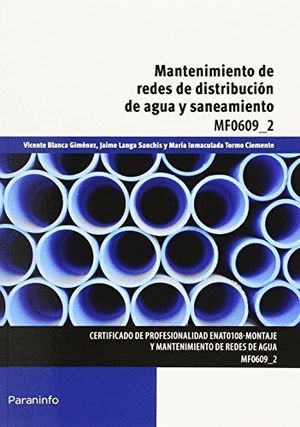 MANTENIMIENTO DE REDES DE DISTRIBUCION DE AGUA Y SANEAMIENTO