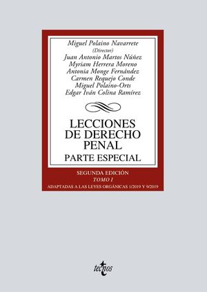 LECCIONES DE DERECHO PENAL. PARTE ESPECIAL