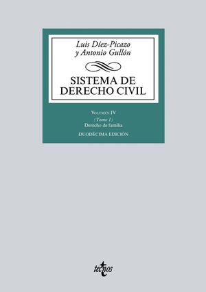 SISTEMA DE DERECHO CIVIL VOLUMEN IV (TOMO 1) 12ªED.2018