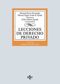 LECCIONES DE DERECHO PRIVADO TOMO III DERECHOS REALES