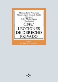 LECCIONES DE DERECHO PRIVADO TOMO III DERECHOS REALES