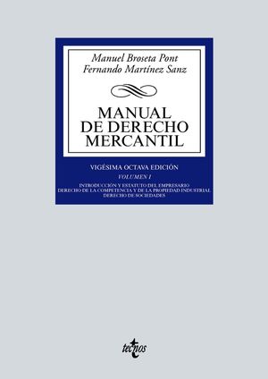 MANUAL DE DERECHO MERCANTIL VOL.I (2021)