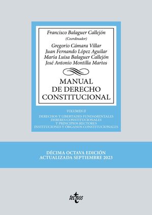 MANUAL DE DERECHO CONSTITUCIONAL VOL.II (18ª ED.2023)