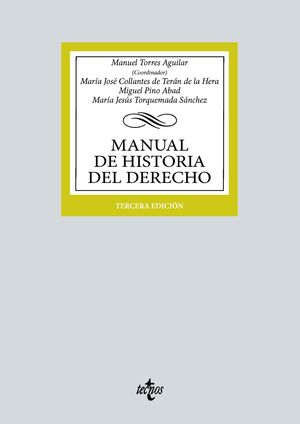 MANUAL DE HISTORIA DEL DERECHO 2VOLS. (3ªED. 2023) +CUADERNO COMENTARIOS DE TEXTOS HISTORICO JURIDICOS