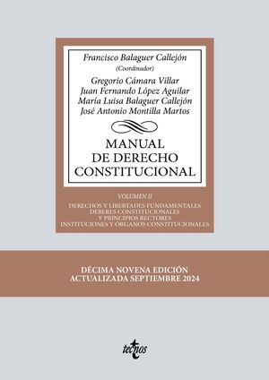 MANUAL DE DERECHO CONSTITUCIONAL VOL.II (2024) 19ªED.