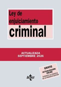 LEY DE ENJUICIAMIENTO CRIMINAL SEPTIEMBRE 2026
