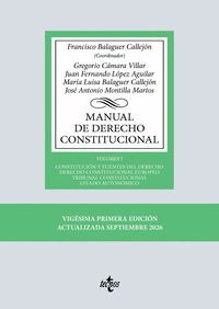 MANUAL DE DERECHO CONSTICIONAL VOL. 1 (2026)