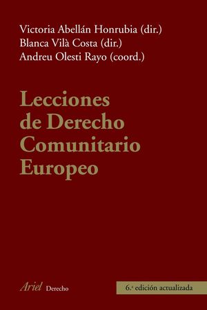 LECCIONES DE DERECHO COMUNITARIO EUROPEO