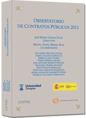 OBSERVATORIO DE CONTRATOS PÚBLICOS 2011