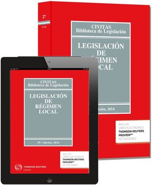 LEGISLACIÓN DE RÉGIMEN LOCAL (PAPEL + E-BOOK)