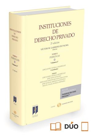 INSTITUCIONES DE DERECHO PRIVADO TOMO I PERSONAS VOL.2º 2015