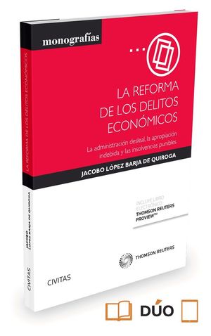 LA REFORMA DE LOS DELITOS ECONOMICOS