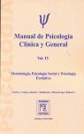 MANUAL DE PSICOLOGIA CLINICA Y GENERAL VOL.IV