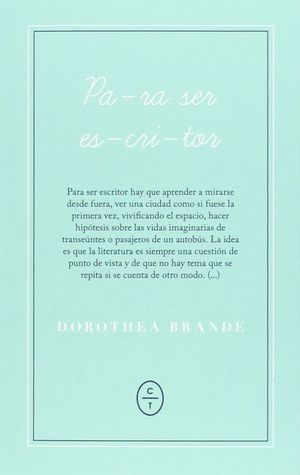 PARA SER ESCRITOR