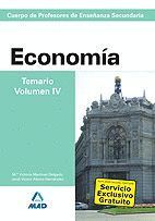 ECONOMIA TEMARIO VOL.4 CUERPO DE PROFESORES DE ENSEÑANZA SECUNDAR