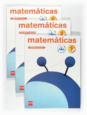 MATEMÁTICAS. 1 PRIMARIA. CONECTA CON PUPI. TRIMESTRES