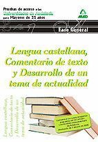 LENGUA CASTELLANA, COMENTARIO DE TEXTO Y DESARROLLO DE UN TEMA DE ACTUALIDAD (2015)