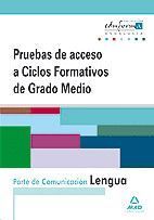 PRUEBAS DE ACCESO A CICLOS FORMATIVOS DE GRADO MEDIO LENGUA