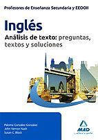 CUERPO DE PROFESORES DE ENSEÑANZA SECUNDARIA, INGLÉS. ANÁLISIS DE TEXTOS: PREGUN