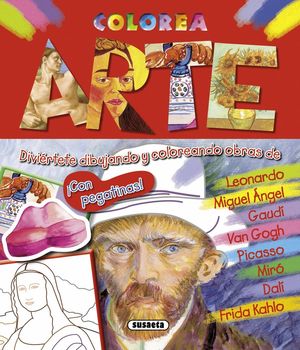 COLOREA ARTE, CON PEGATINAS