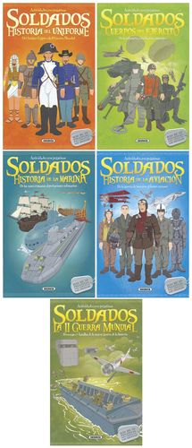 ACTIVIDADES CON PEGATINAS DE SOLDADOS (5 TITULOS)