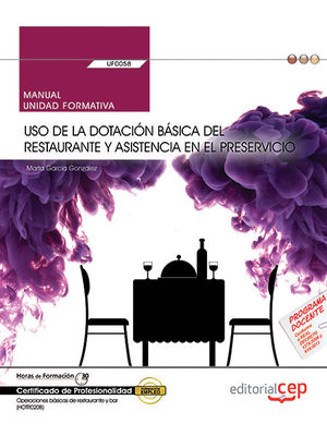 MANUAL USO DE LA DOTACION BASICA DEL RESTAURANTE Y