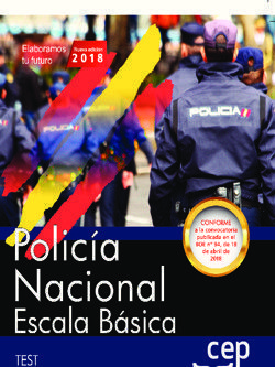 POLICÍA NACIONAL ESCALA BÁSICA. TEST 2018