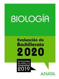 BIOLOGÍA. EVALUACIÓN DE BACHILLERATO 2020