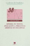 MINERÍA DE TEXTOS. APLICACIÓN A PREGUNTAS ABIERTAS EN ENCUESTAS