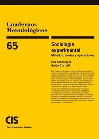 SOCIOLOGIA EXPERIMENTAL. METODOS, TEORIAS Y APLICACIONES